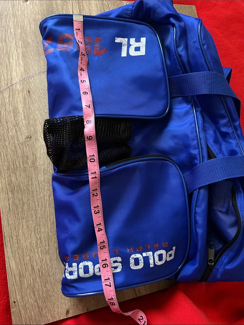 Blue Men's Sports Duffel Bag  Nylon